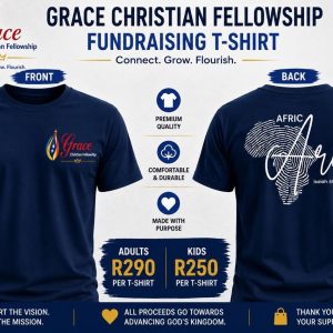 Africa Arise Visionary T-Shirt - Navy Blue (Adult)