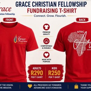 Africa Arise Visionary T-Shirt - Crimson Red (Adults)